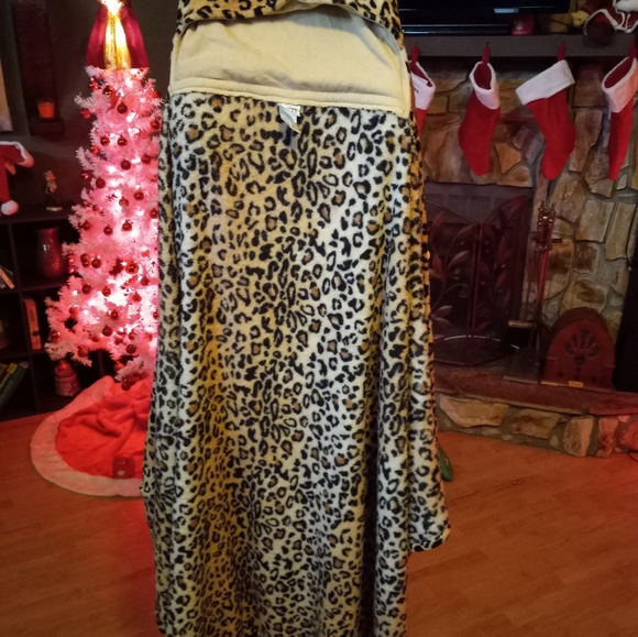Cozy Wrap Cat Hooded Leopard Print Snuggle Adult Wearable Blanket Sloungy Fleece - Picture 11 of 11